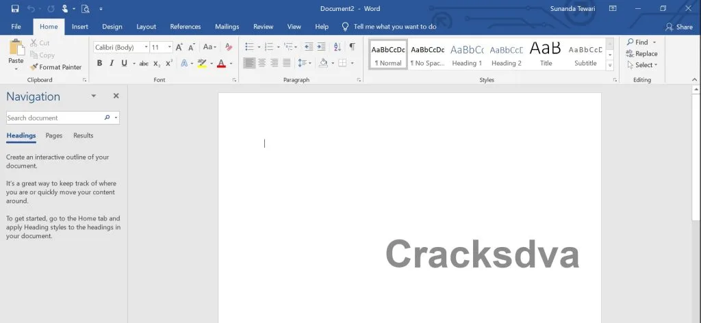 MS Office 2019 Crack Interface
