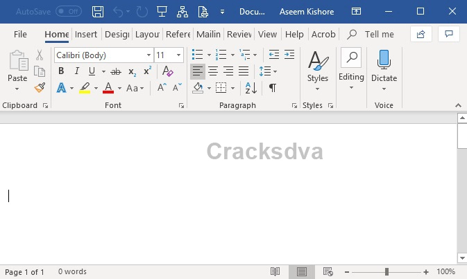 Microsoft Office 365 Crack Interface