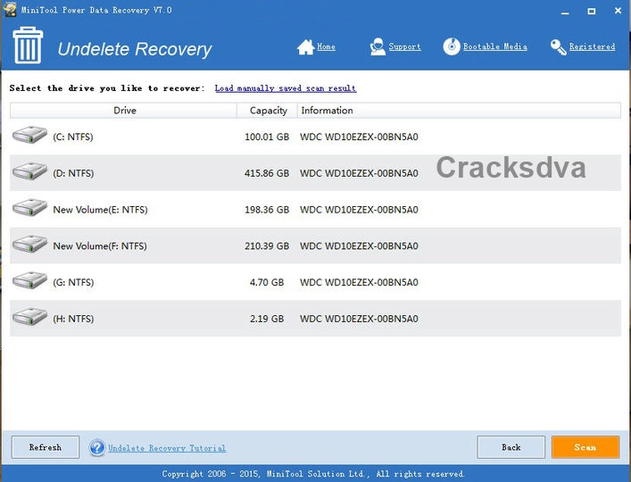 Undeleted Recovery In MiniTool Power Data Recovery Crack