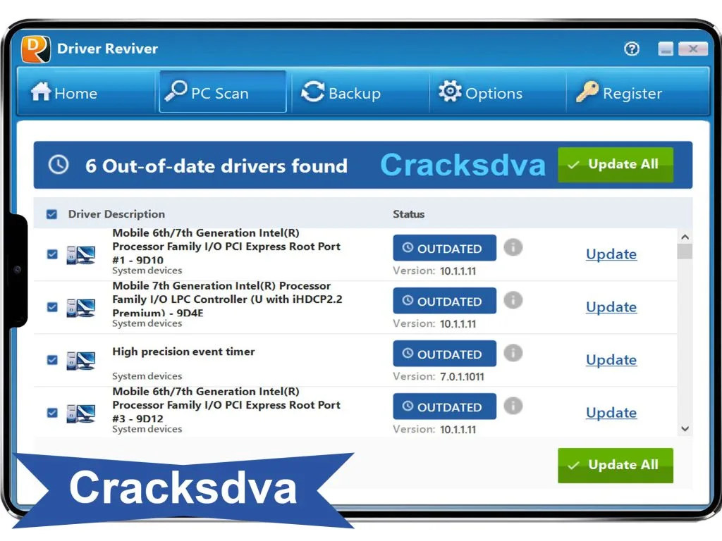 PC Scan Tool of Driver Reviver Crack