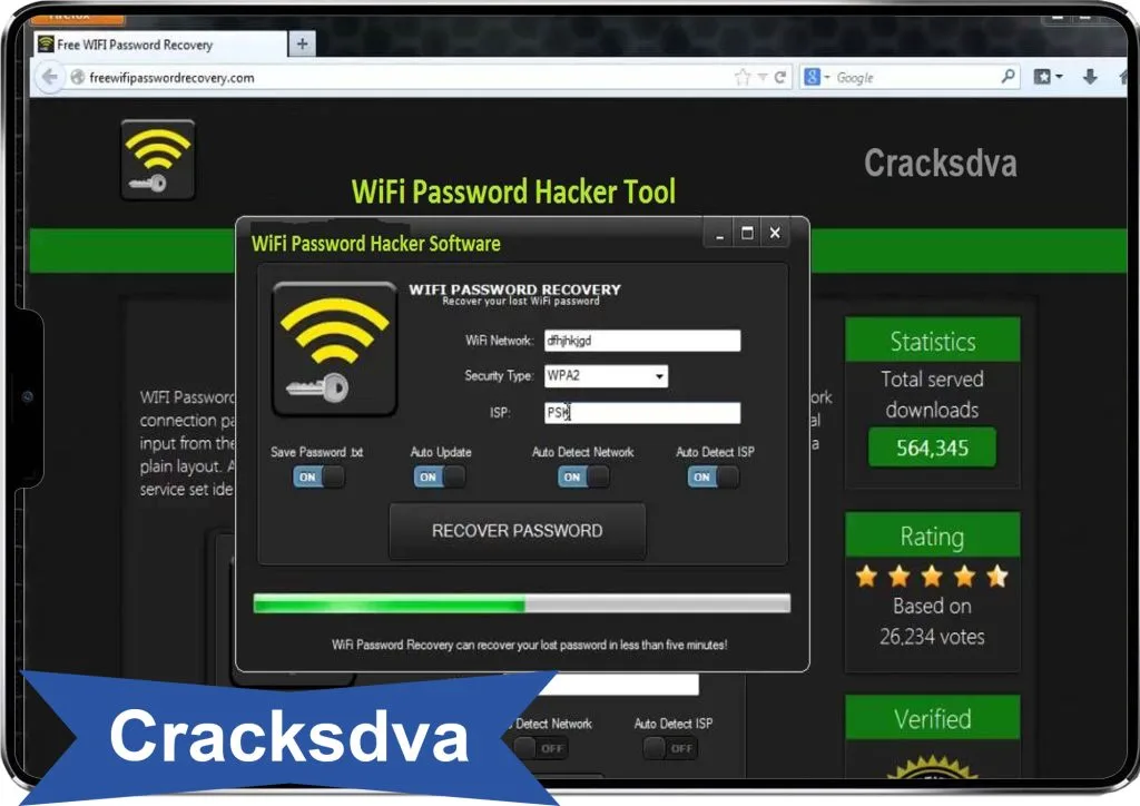 WiFi Password Hacker Crack Tool